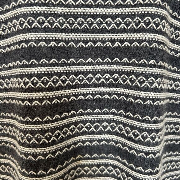 J. Jill Women’s Gray & White Patterned Long Sleeve Top Cotton Blend Size Medium - Picture 9 of 12